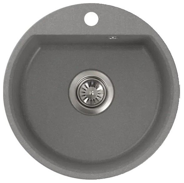 Кухонная мойка NOVA 4640145613343 врезная 44х44х18 см, кварцевый песок, тон серый