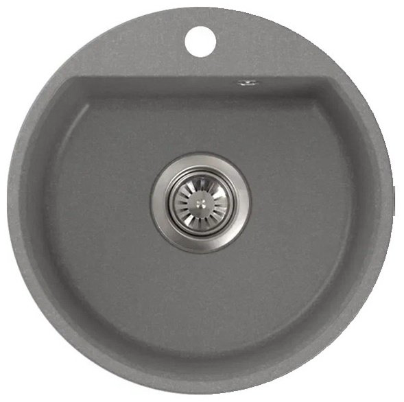 Кухонная мойка NOVA 4640145613343 врезная 44х44х18 см, кварцевый песок, тон серый купить,NaN