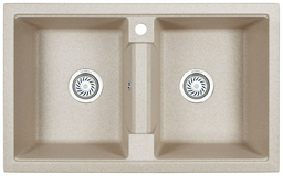 Кухонная мойка GRANULA 8101 врезная 81х50х21 см, кварцевый песок