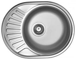 Кухонная мойка ЕС-459 врезная 77х48х15 см, нержавеющая сталь