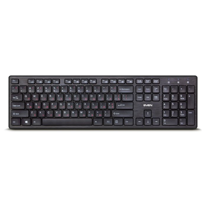 Клавиатура Sven KB-E5800W черная
