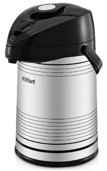Помповый термос Kitfort КТ-1258 2.2 л черный купить,NaN