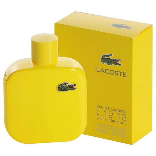 Туалетная вода Lacoste L.12.12 Yellow Jaune-Optimistic 100ml купить,NaN
