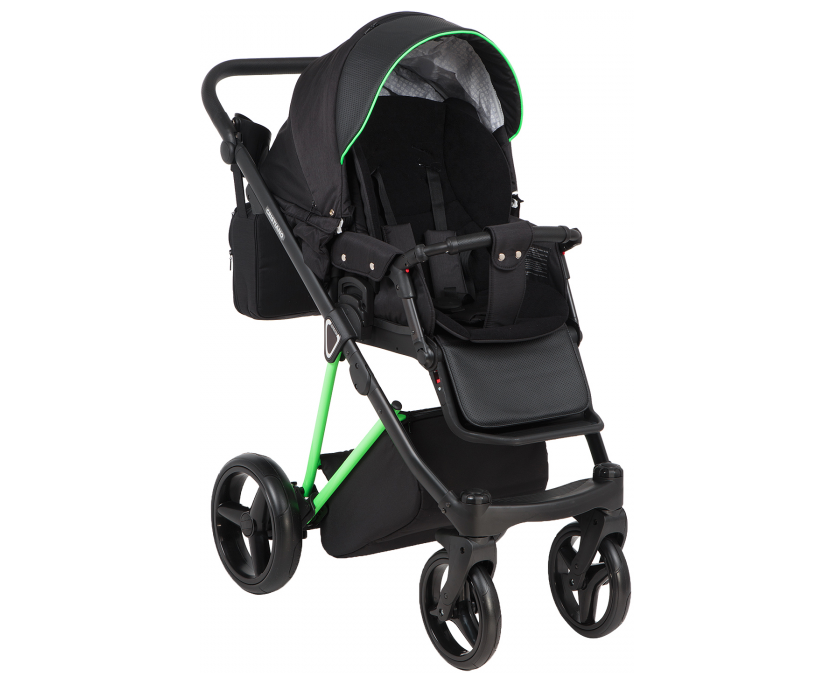 Коляска 2в1 Adamex Christiano Fluo Green купить,NaN