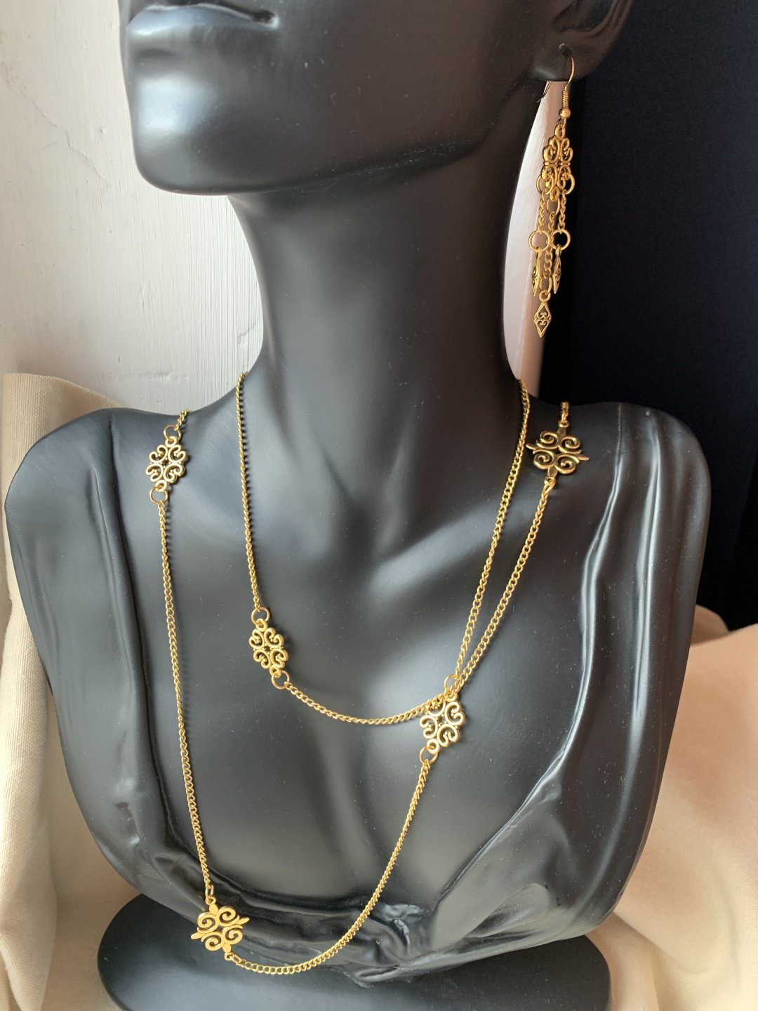 Цепь Сотуар 2 длина 120 см бижутерный сплав без вставок купить,NaN