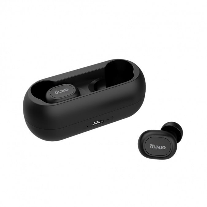 Наушники Olmio TWE-02 True Wireless черные