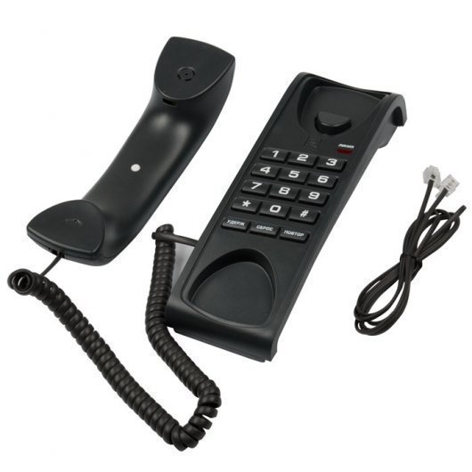 Телефон проводной Ritmix RT-007 черный купить,NaN