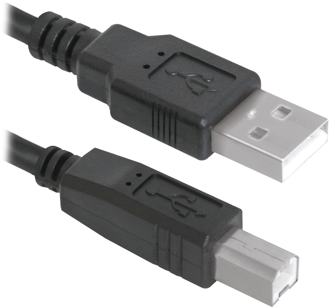 Кабель Defender USB04-10 USB2.0 AM-BM 3м черный