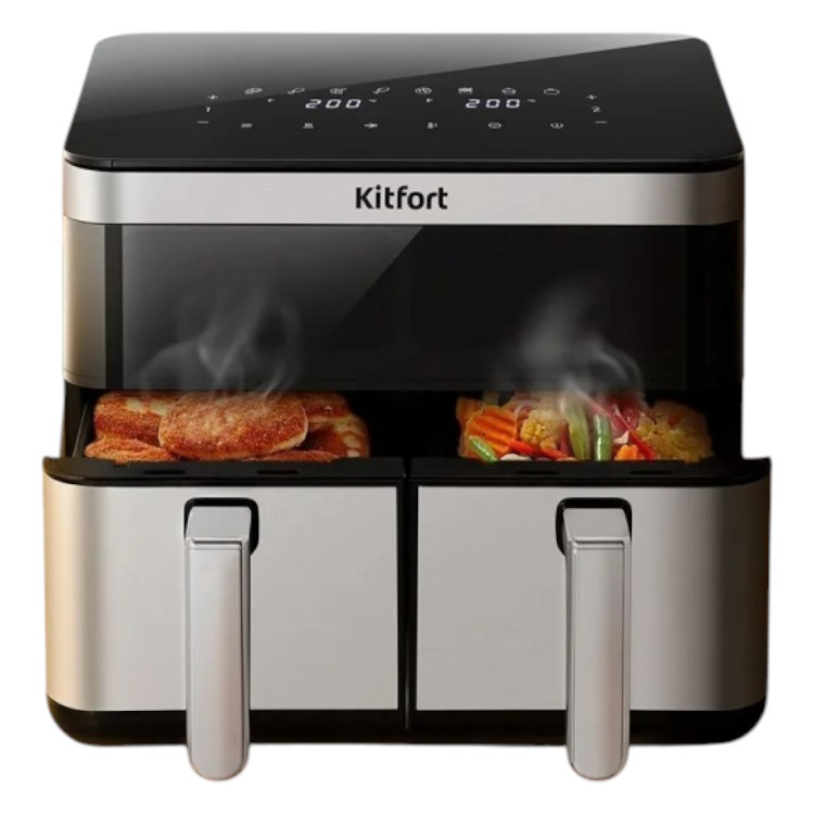 Аэрогриль Kitfort КТ-8110 black/silver