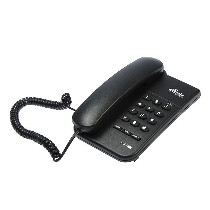 Стационарный телефон Ritmix RT-320 черный купить,NaN