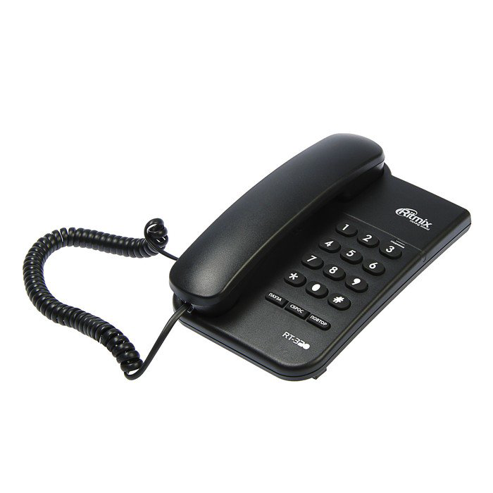 Стационарный телефон Ritmix RT-320 черный купить,NaN