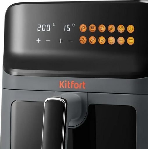 Аэрогриль Kitfort КТ-8107 black/orange