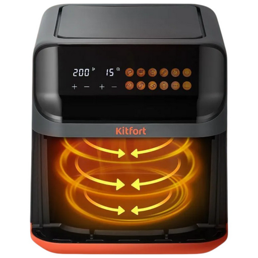 Аэрогриль Kitfort КТ-8107 black/orange