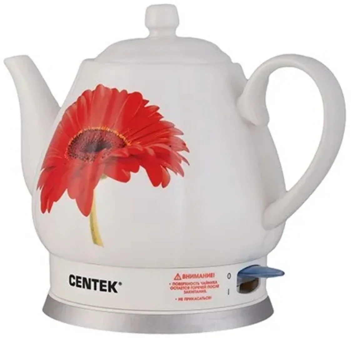 Электрочайник Centek CT-0062 2 л бело-красный - ForteMarket Электрочайник Centek CT-0062 2 л бело-красный купить,0