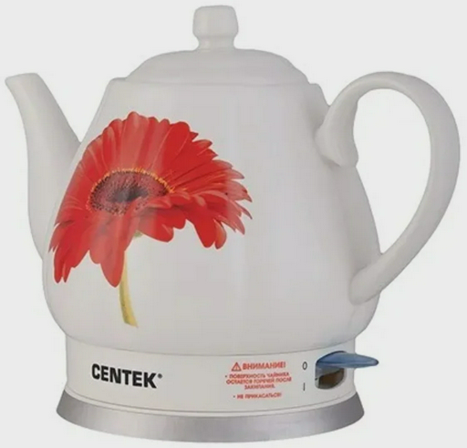 Электрочайник Centek CT-0062 2 л бело-красный