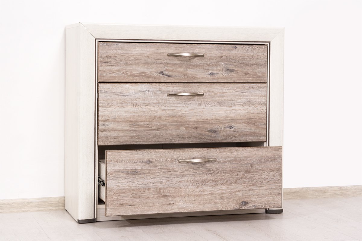 Комод 3S Анрэкс оливия вудлайн кремовый дуб анкона - ForteMarket Комод 3S Анрэкс оливия вудлайн кремовый дуб анкона купить,0