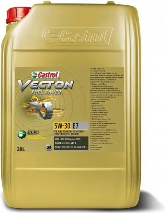 Моторное масло Castrol Vecton Fuel Saver 154C36 5W-30 E7 20L синтетика дизель купить,NaN