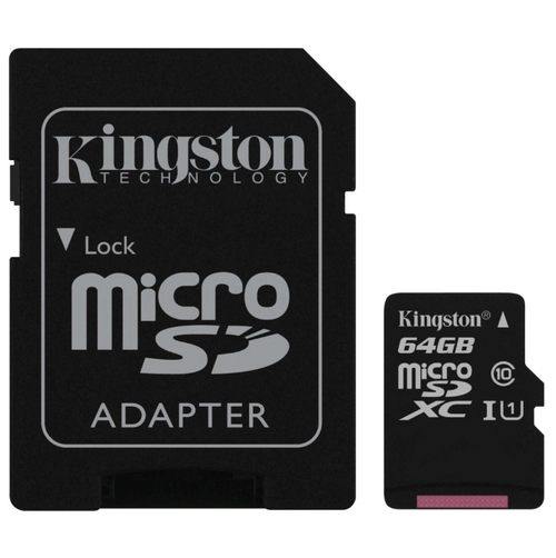 Карта памяти MicroSD Kingston SDC10G2/64GB 64GB Class 10 U1
