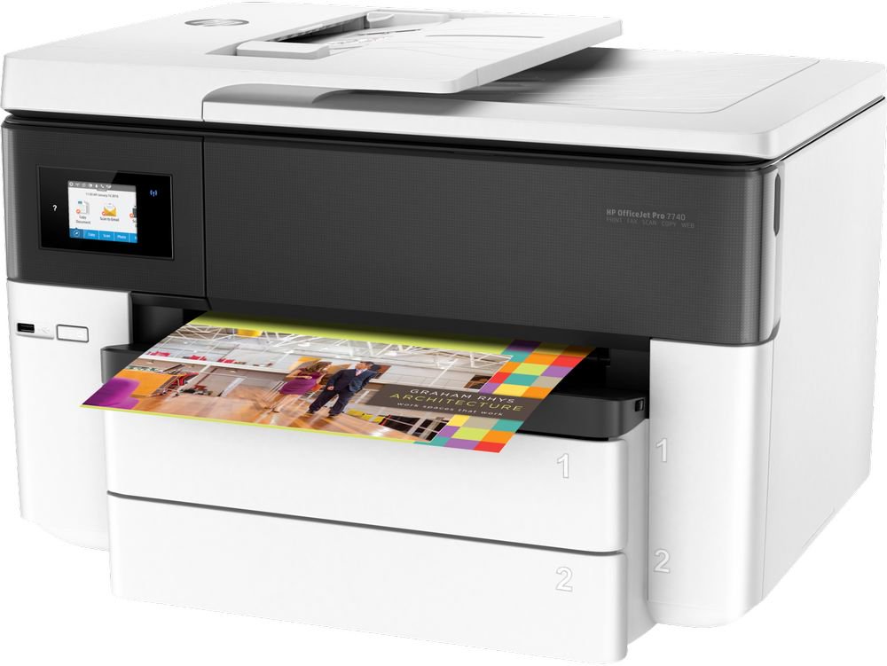 МФУ HP OfficeJet Pro 7740 G5J38A белое купить,NaN