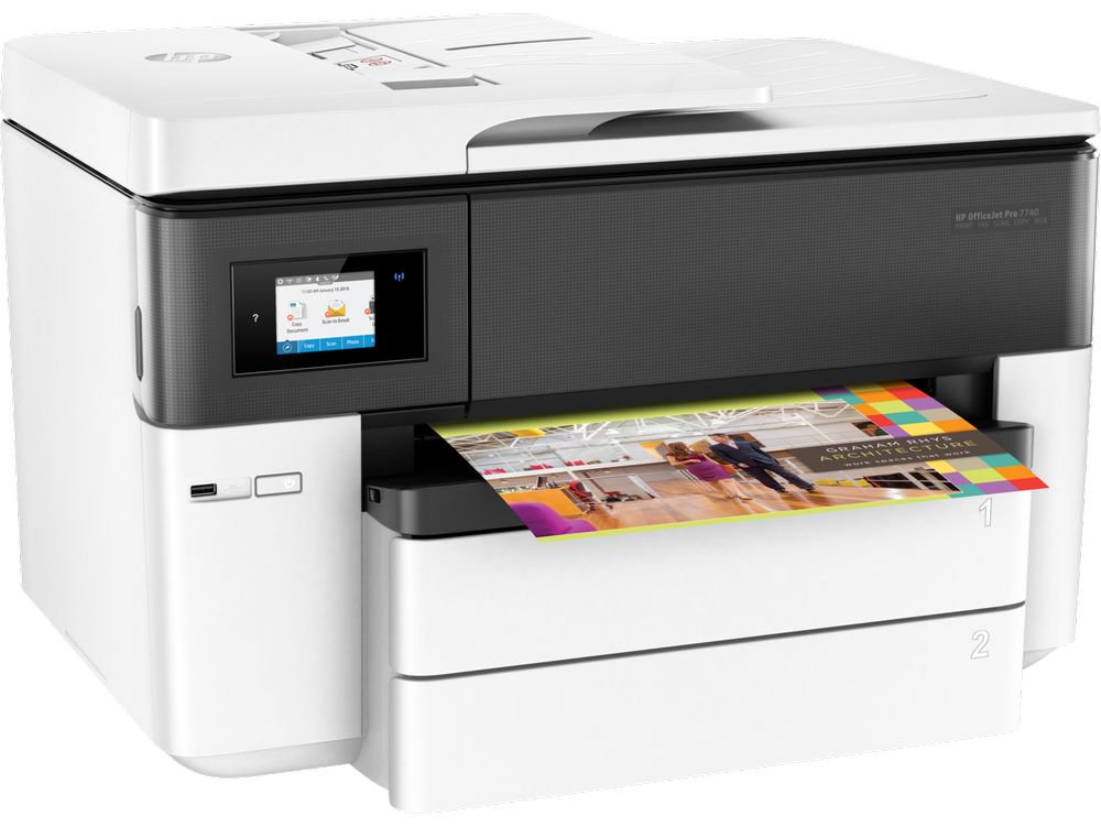 МФУ HP OfficeJet Pro 7740 G5J38A белое купить,NaN