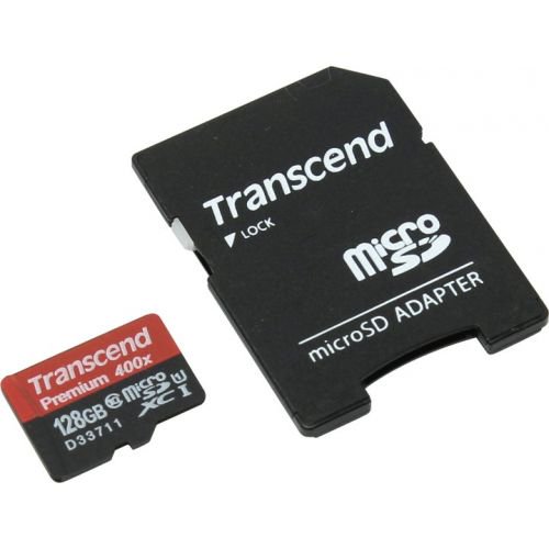 Карта памяти MicroSD Transcend TS128GUSDU1 128GB Class 10 U1