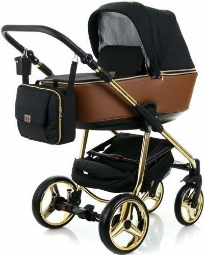 Коляска 2в1 Adamex Reggio Special Edition Y800 Black/Brown купить,NaN