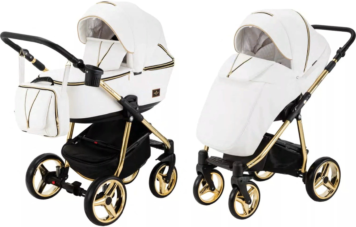 Коляска 3в1 Adamex Sierra Deluxe SR300 White купить,NaN