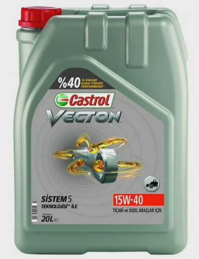 Моторное масло Castrol Vecton 15B823 15W-40 CI-4 E7 20L минеральное дизель