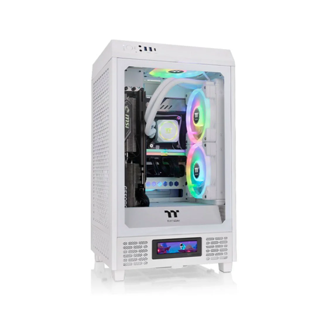 Корпус Thermaltake The Tower 200 Snow CA-1X9-00S6WN-00 White купить,0