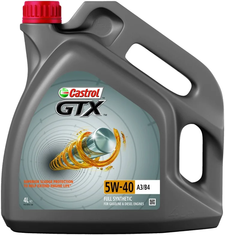 Моторное масло Castrol GTX 15E20D 5W-40 A3/B4 4L синтетическое дизель купить,NaN