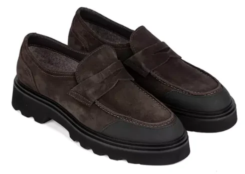 Лоферы Luca Guerrini Gummy Nero Leon Pepe 13290 AL Brown 44
