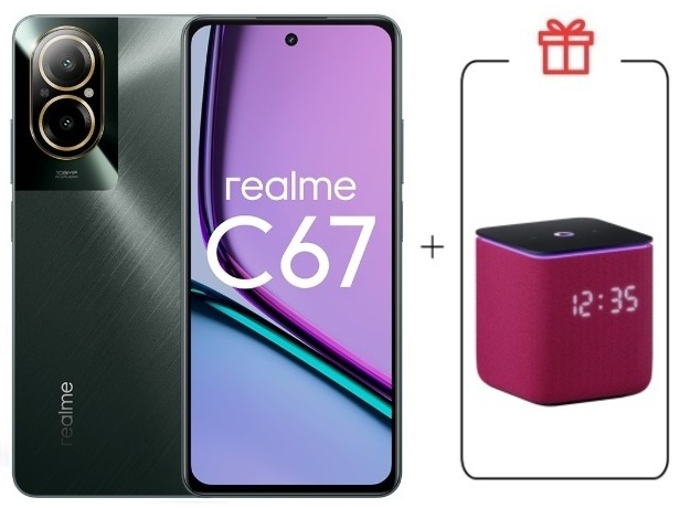 Смартфон Realme C67 4G 6/128Gb Black Rock + подарок купить,NaN
