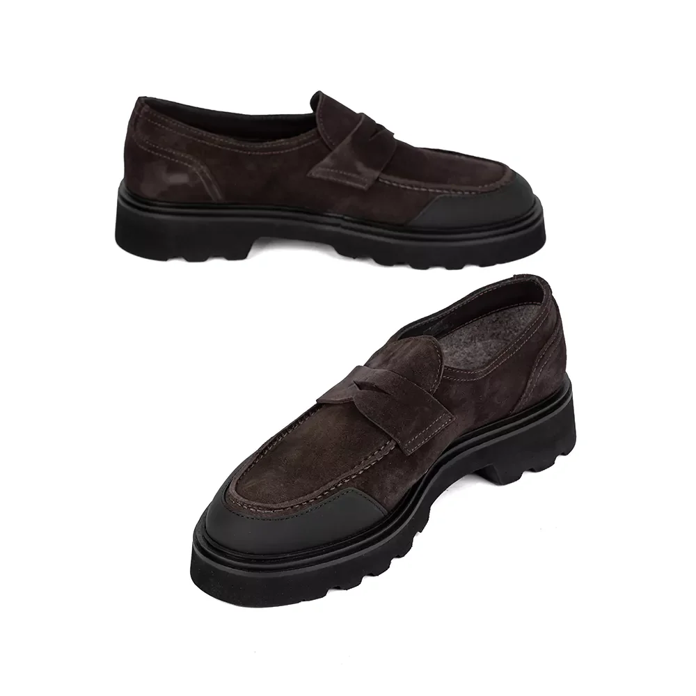 Лоферы Luca Guerrini Gummy Nero Leon Pepe 13290 AL Brown 44 купить,0