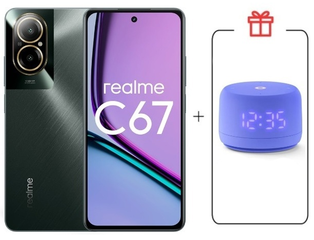 Смартфон Realme C67 4G 6/128Gb Black Rock + подарок купить,NaN