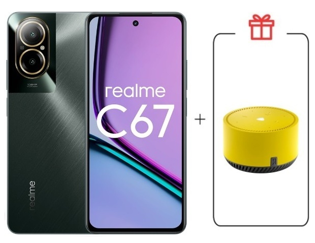 Смартфон Realme C67 4G 6/128Gb Black Rock + подарок купить,NaN