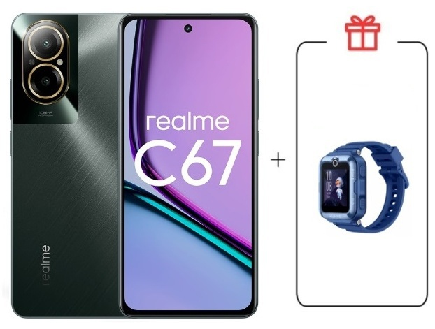 Смартфон Realme C67 4G 6/128Gb Black Rock + подарок купить,NaN