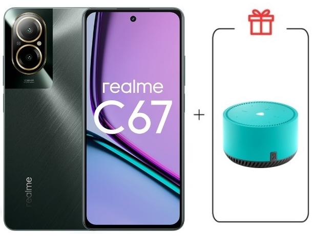 Смартфон Realme C67 4G 6/128Gb Black Rock + подарок купить,NaN