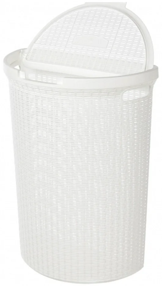 Корзина для белья Бытпласт Eco Style 45л белая
