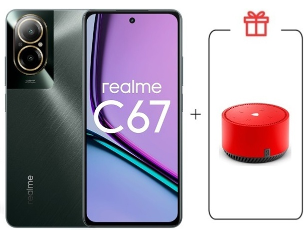 Смартфон Realme C67 4G 6/128Gb Black Rock + подарок купить,NaN
