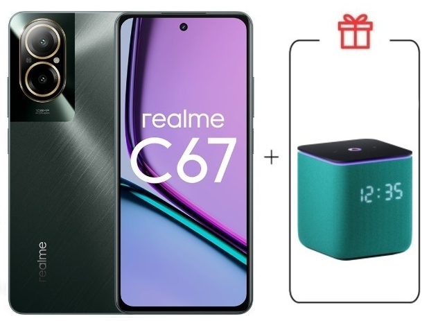 Смартфон Realme C67 4G 6/128Gb Black Rock + подарок купить,NaN