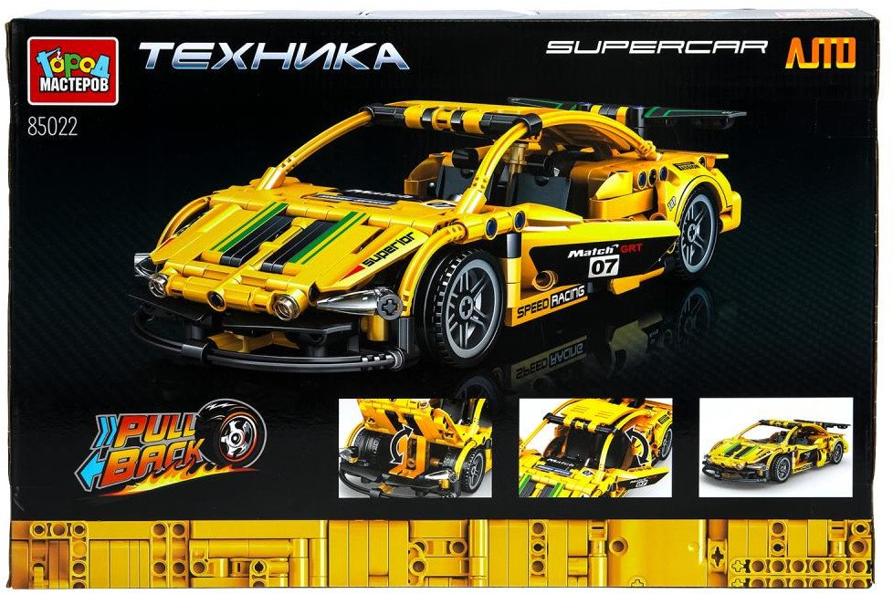 Конструктор ГОРОД МАСТЕРОВ Supercar, деталей 472 шт купить,NaN