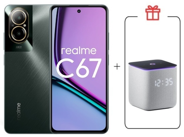 Смартфон Realme C67 4G 6/128Gb Black Rock + подарок купить,NaN