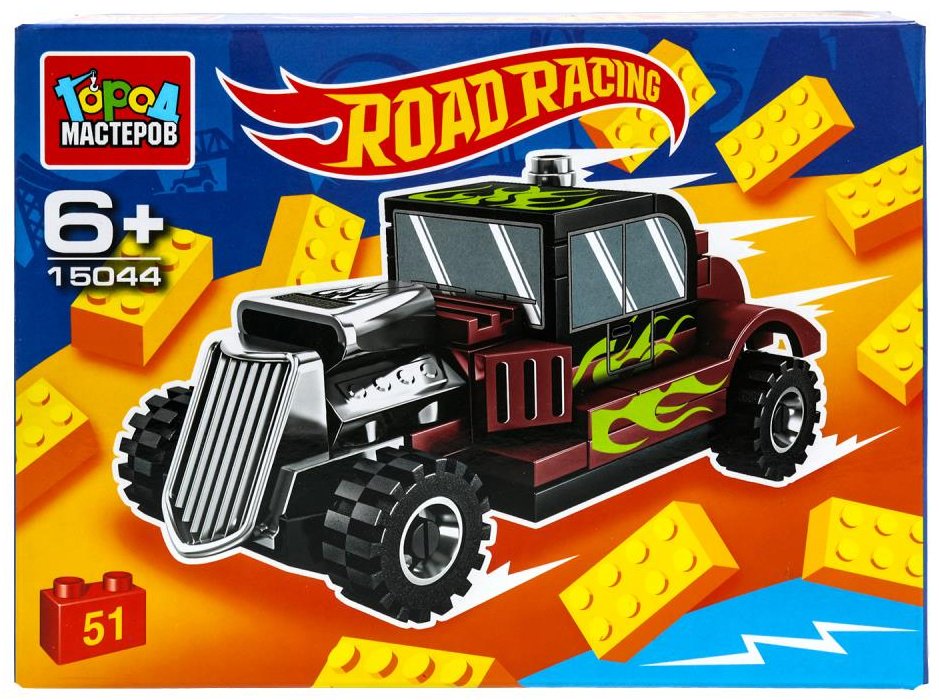 Конструктор ГОРОД МАСТЕРОВ ROAD RACING , деталей 51 шт купить,NaN