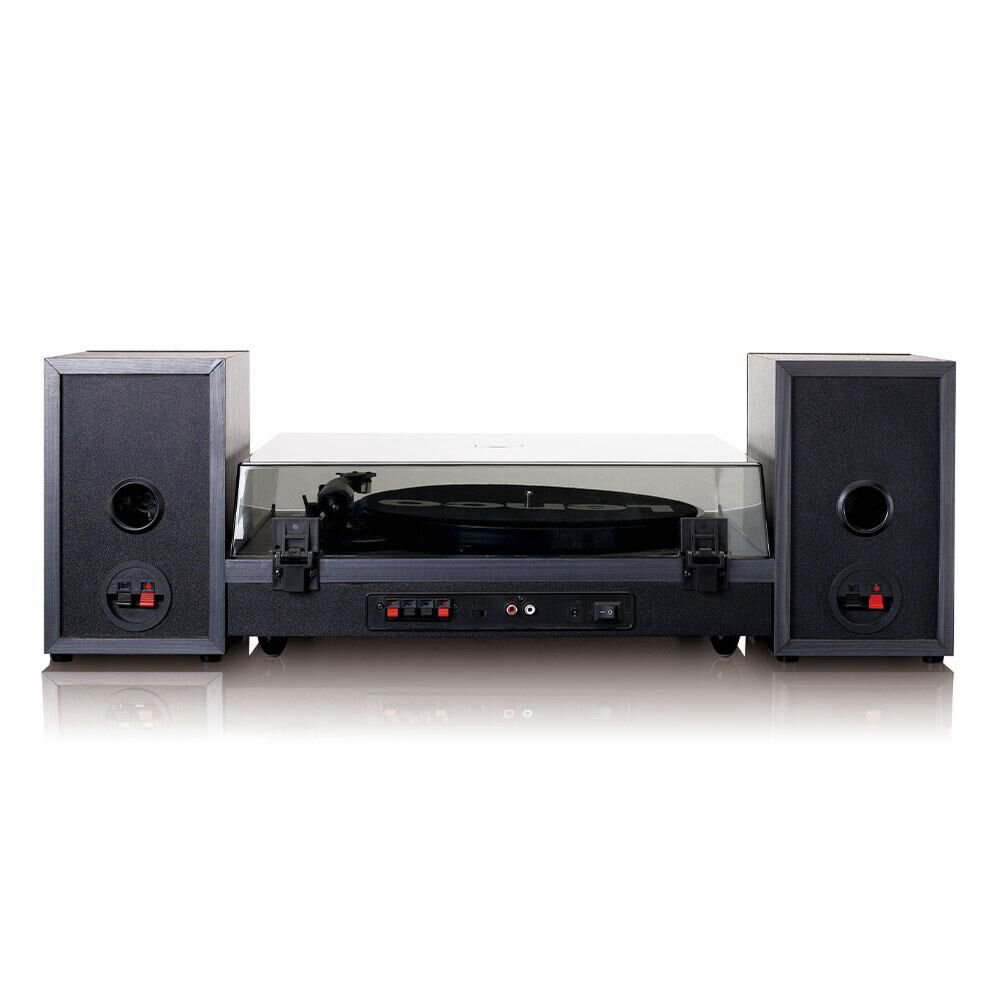 Проигрыватель виниловых дисков Lenco LS-300BK (c Bluetooth и комплект динамиков) купить,NaN