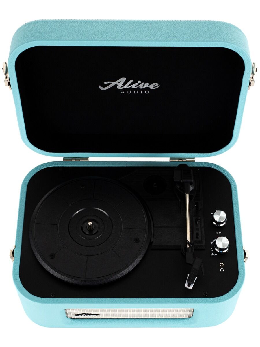 Проигрыватель виниловых дисков Alive Audio STORIES Turquoise c Bluetooth STR-06-TS купить,NaN