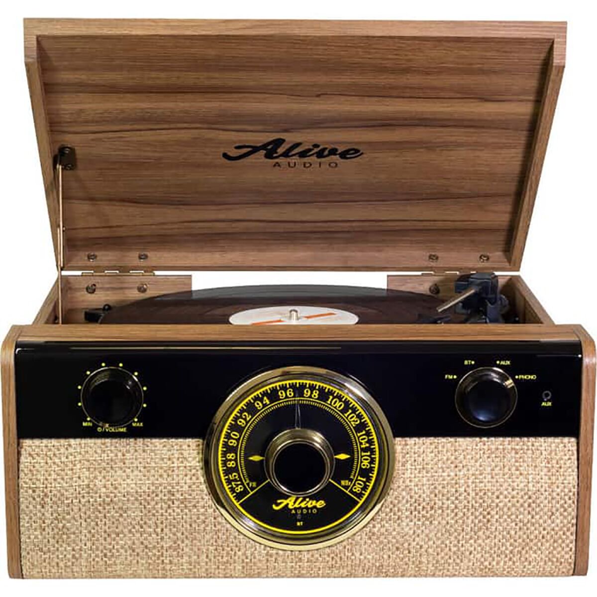 Проигрыватель виниловых дисков Alive Audio FUSION Light Wood c Bluetooth и FM-радио FSN-01-LW купить,NaN