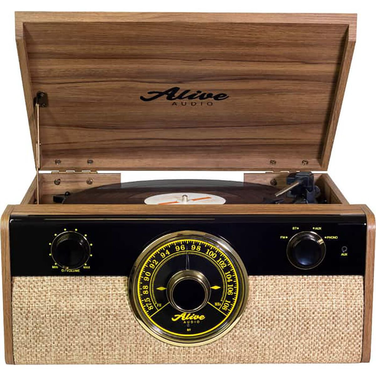 Проигрыватель виниловых дисков Alive Audio FUSION Light Wood c Bluetooth и FM-радио FSN-01-LW купить,NaN