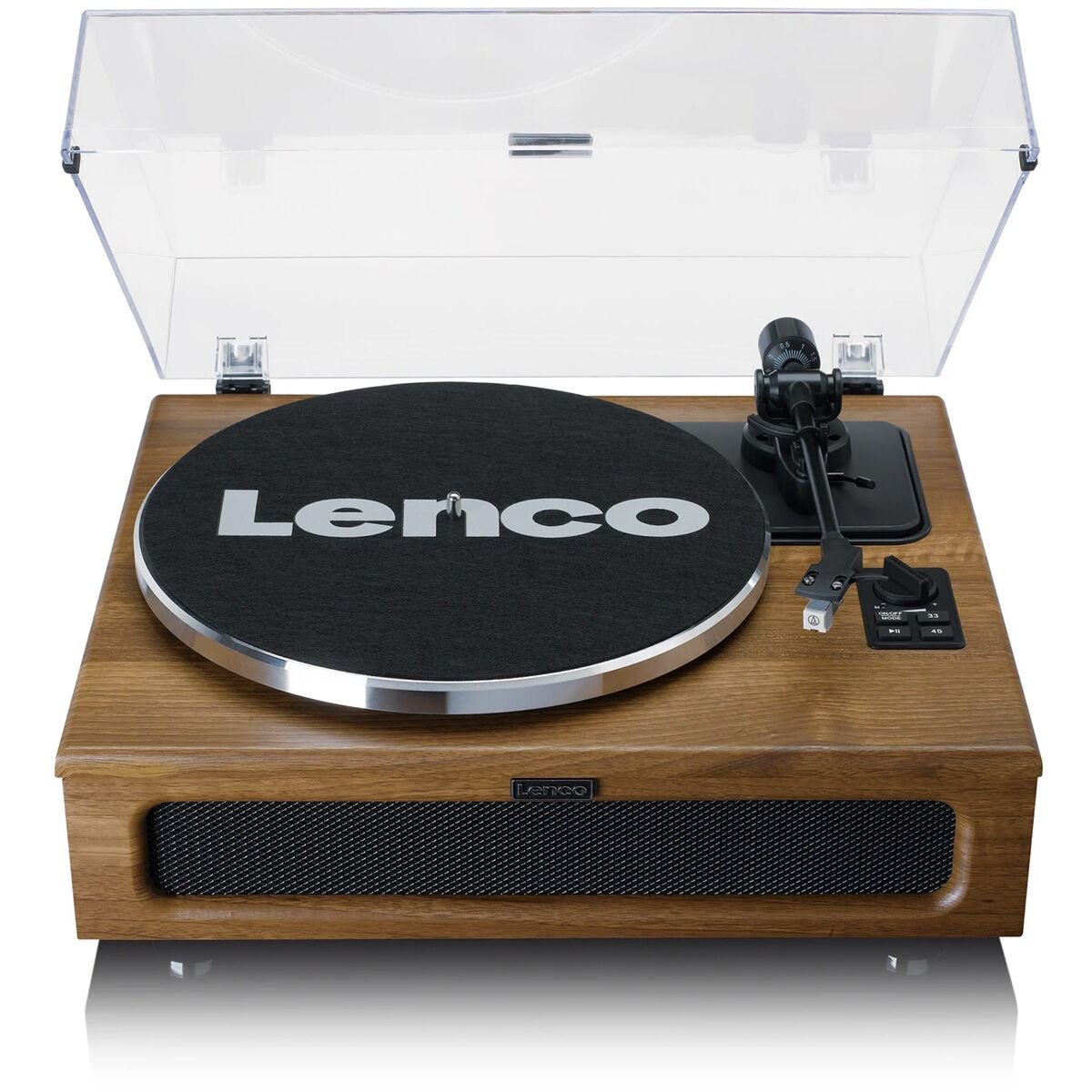 Виниловый проигрыватель Lenco LS-410 WALNUT с 4 встроенными динамиками купить,NaN