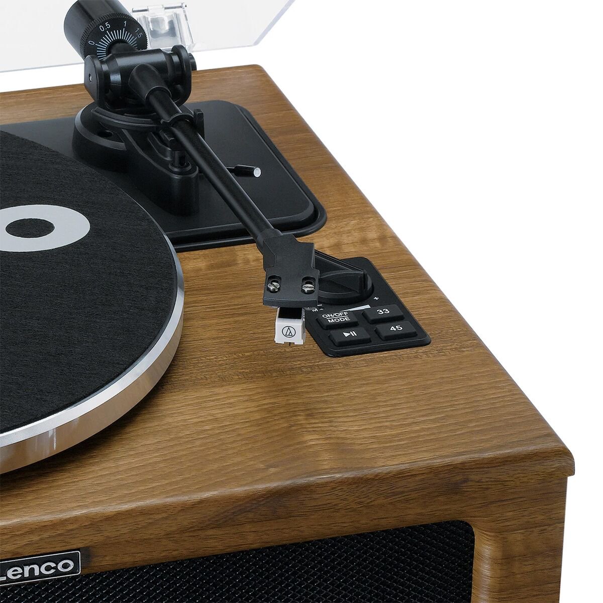 Виниловый проигрыватель Lenco LS-410 WALNUT с 4 встроенными динамиками купить,NaN