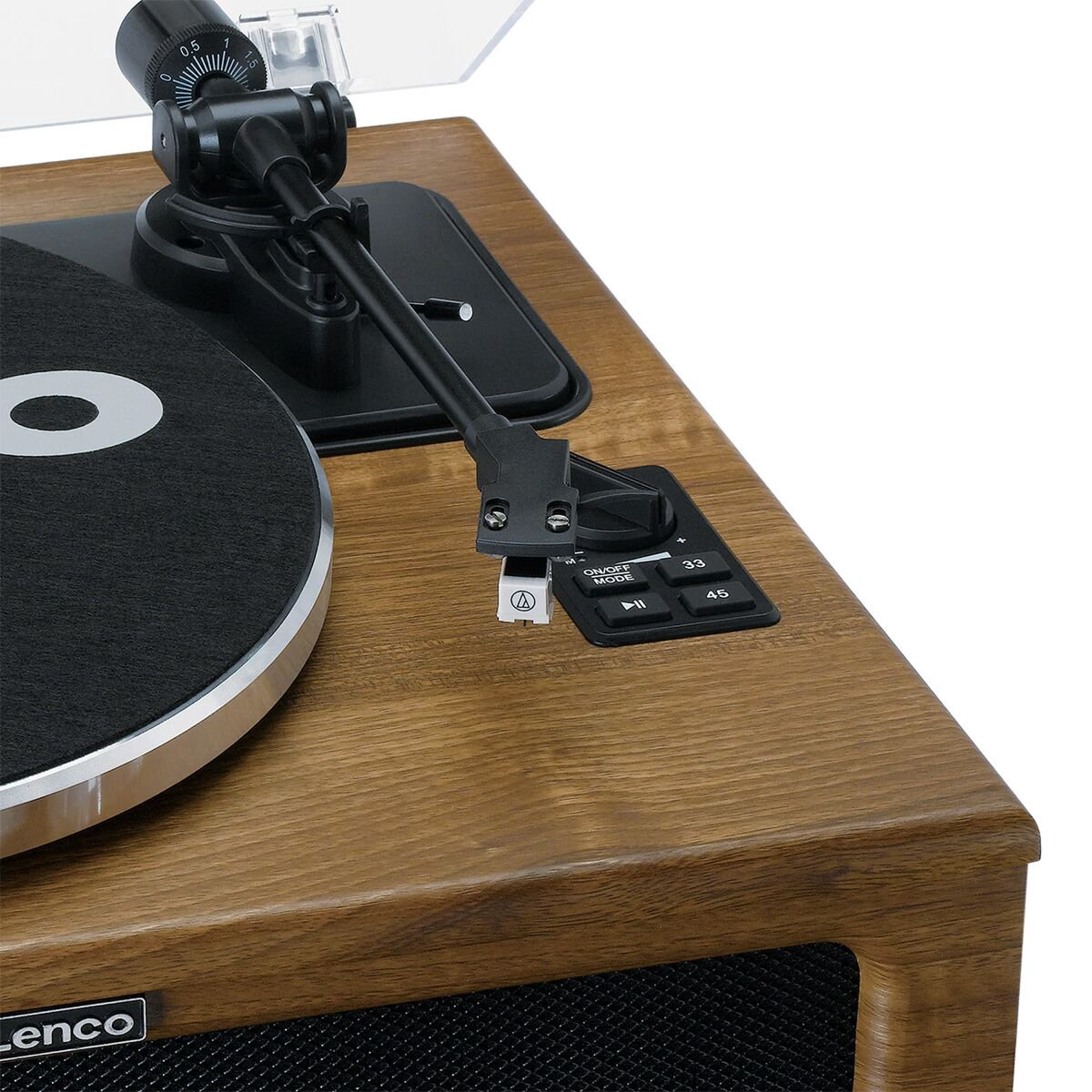 Виниловый проигрыватель Lenco LS-410 WALNUT с 4 встроенными динамиками купить,NaN